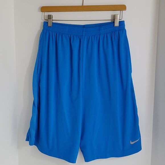 Nike Men's Core Athletic Training Shorts Bright Blue 398513-406 Size Medium - Picture 1 of 12